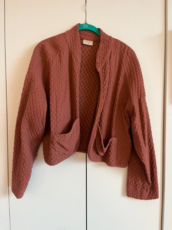 Curator Sf Sweaters - Curator SF Reo Crop Jacket in Rose size M